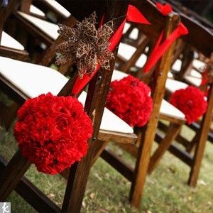Casamento vermelho e branco