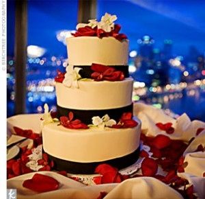 Casamento vermelho e branco