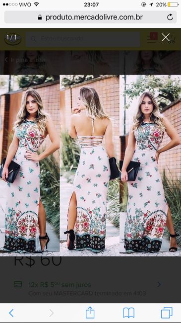 Agora acho meu vestido #ajudem escolhendo dois looks - 1