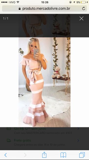Agora acho meu vestido #ajudem escolhendo dois looks - 1