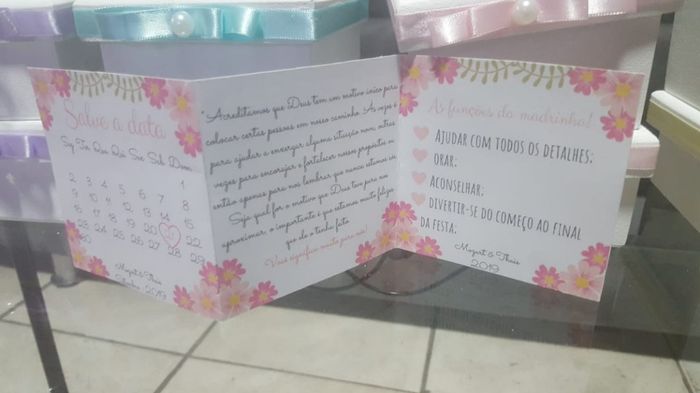 Papel aberto!!! Ta claro mas a ultima é FUNÇÕES DO PADRINHO/MADRINHA