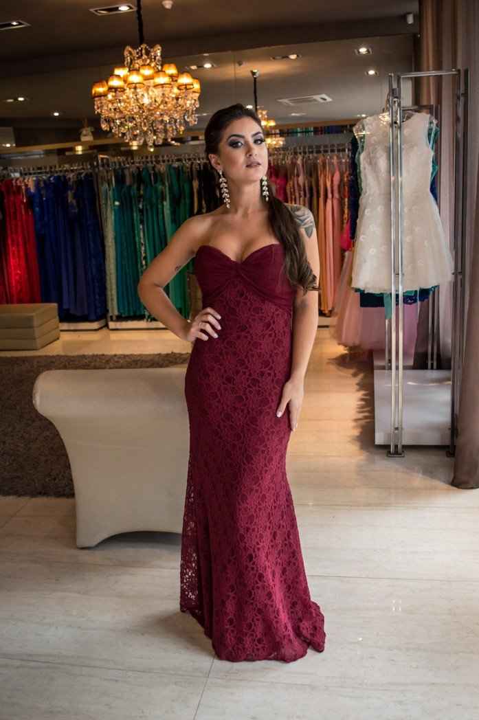 Vestido Marsala