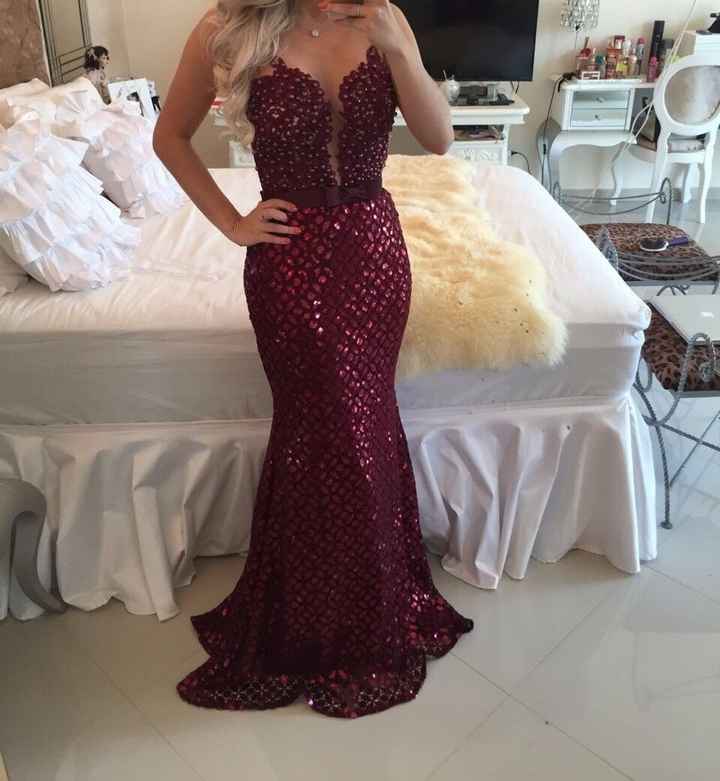 Vestido Marsala