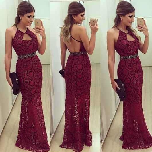 Vestido Marsala