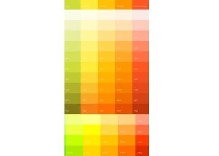 Paleta de cores amarelo