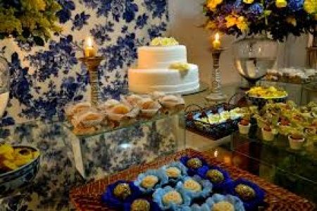 Decoração Azul e Amarelo