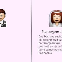 2 meu noivo ainda não escreveu o dele rsr