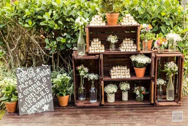 inspiração casamento rústico