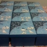 Convites para Madrinhas / Padrinhos caixinhas artesanais 