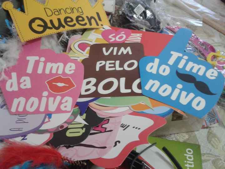 Adereços para a festa