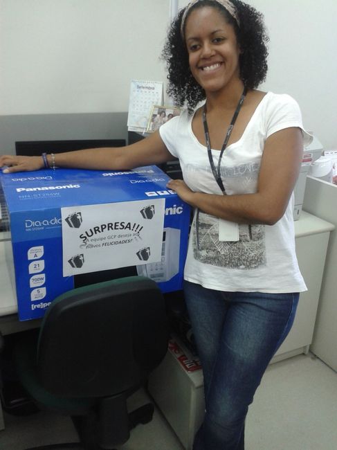 Presente da equipe de trabalho