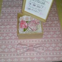 Fiz o convite dos padrinhos, o corsage das madrinhas e a gravata dos padrinhos! - 3