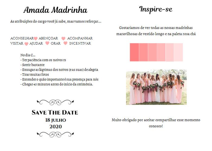 Manual Madrinha