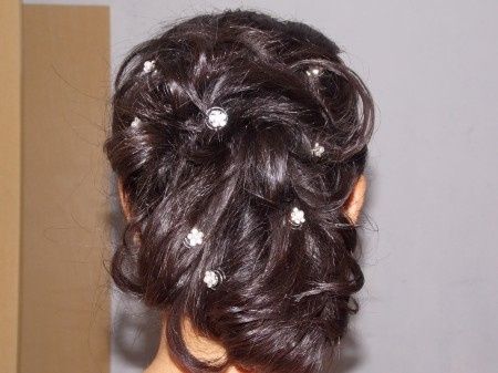 Fui madrinha e fiz esse penteado
