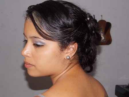 Fui madrinha e fiz esse penteado 