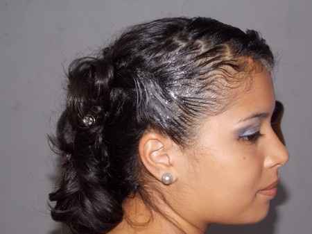Fui madrinha e fiz esse penteado