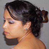 Fui madrinha e fiz esse penteado 