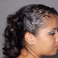 Fui madrinha e fiz esse penteado