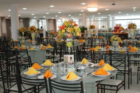 DecoraÃ§Ã£o amarelo e laranja