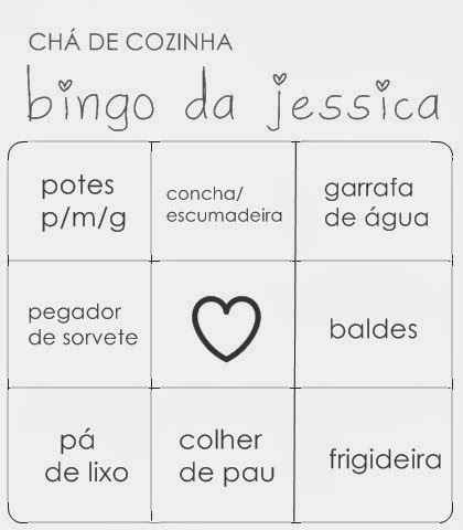 Chá de panelas - Bingo