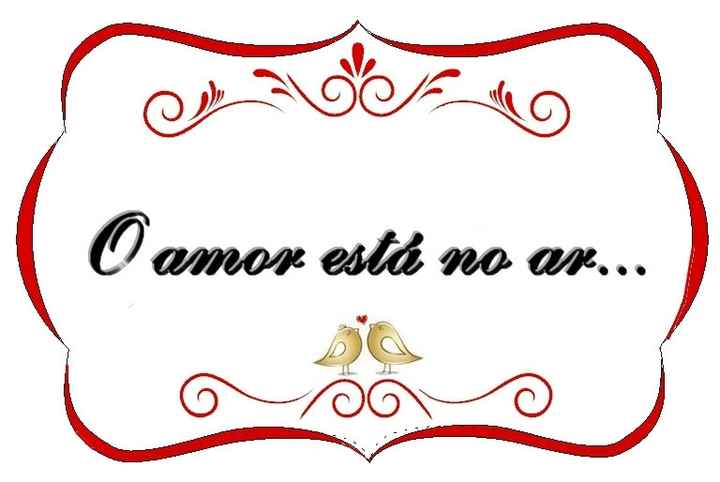 O amor está no ar...