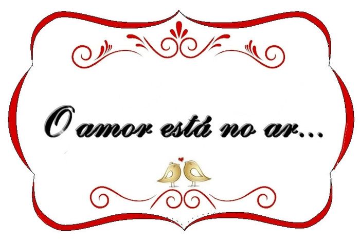 O amor está no ar...