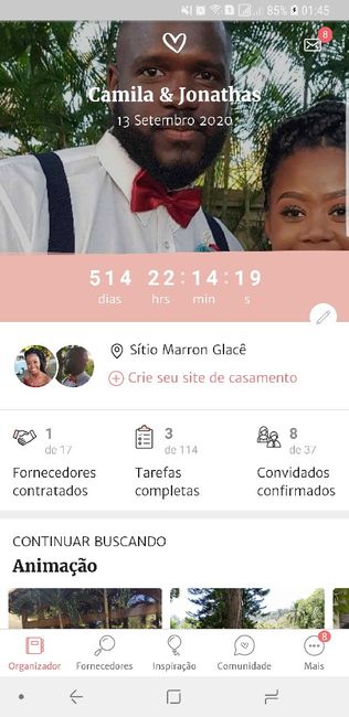 Noivos que se casam  em 13 de Setembro de 2020 em Rio de Janeiro - 1