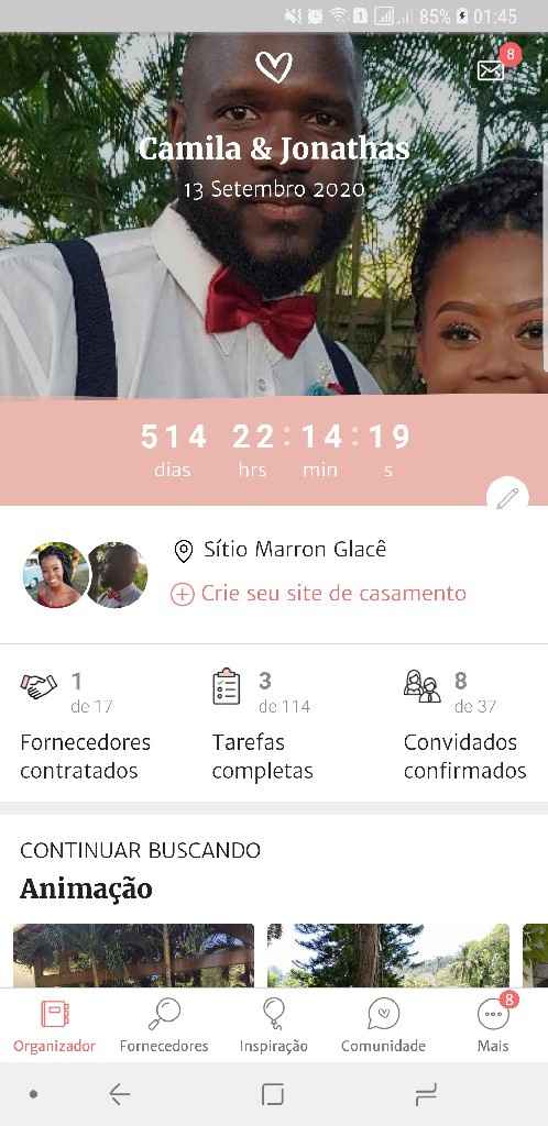 Noivos que se casam  em 13 de Setembro de 2020 em Rio de Janeiro - 1