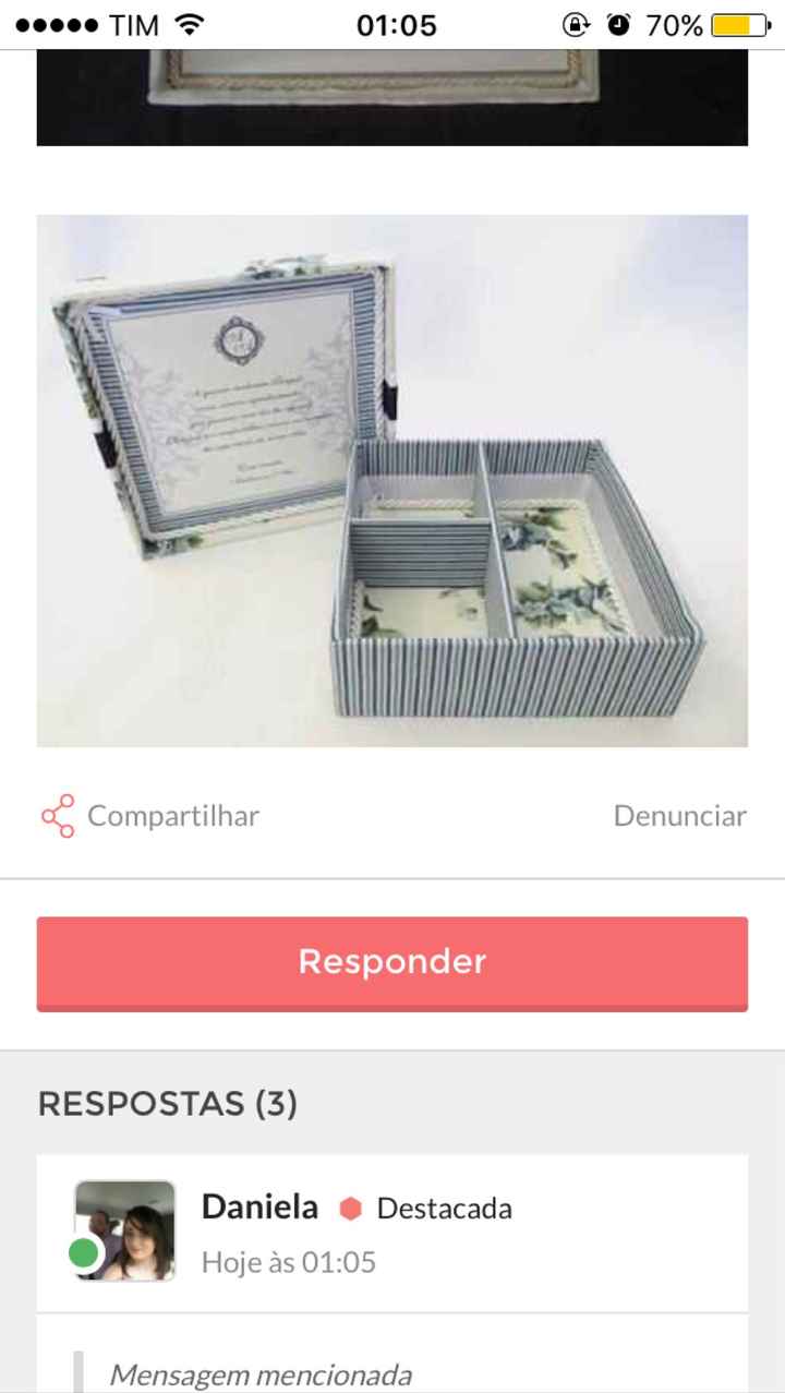 Caixinhas dos padrinhos - 1