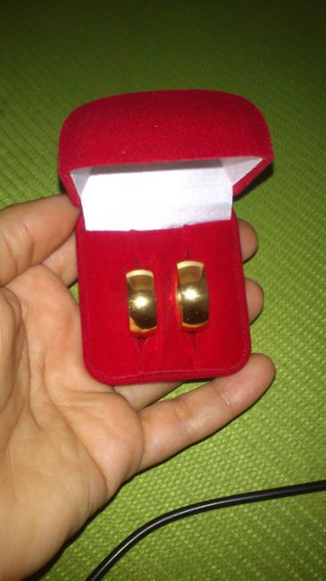 Minhas alianças chegaram