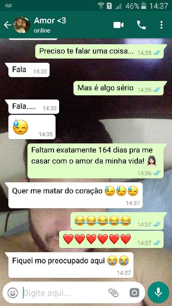 Tentativa de dar um susto no noivo #brincadeira - 1