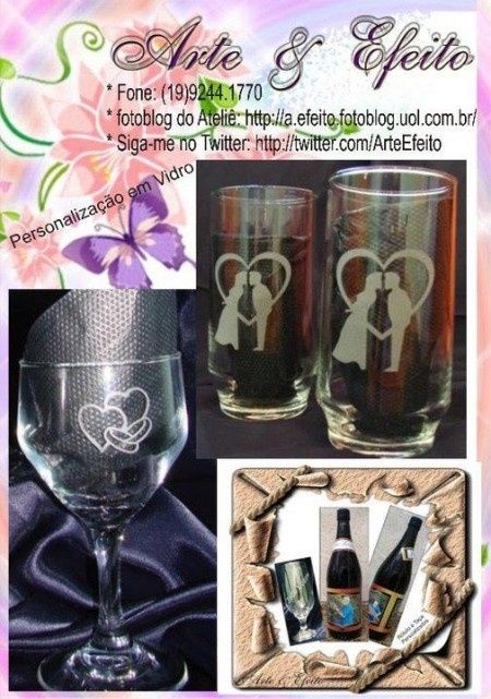 Taças Personalizadas e Rotulos Personalizados