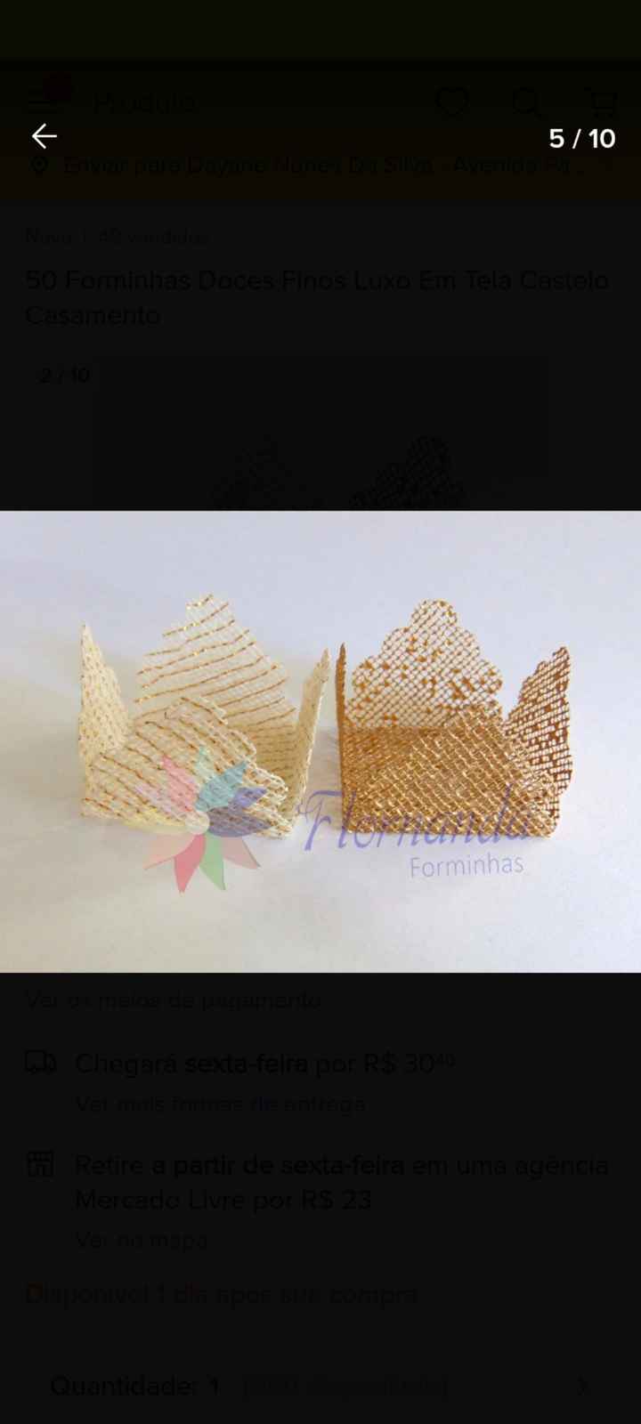 Forminhas de papel/tecido - 1