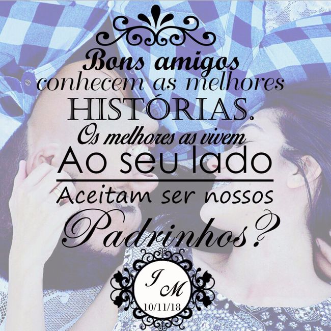  "save the Date" para padrinhos - #vemver - 1