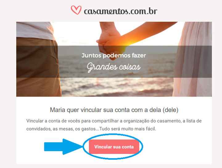 Como vincular contas