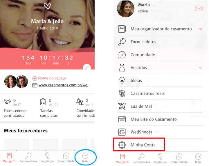 Como vincular contas