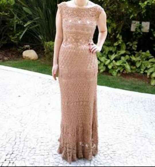 Vestido de madrinha de casamento de #crochê, confira.... - 8