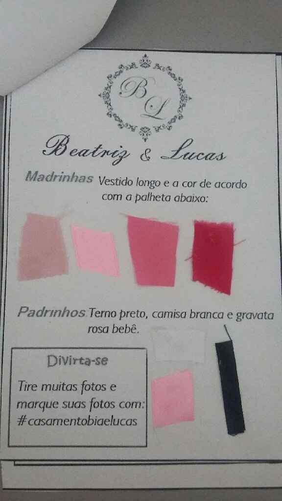 Convite para os padrinhos dy - 2