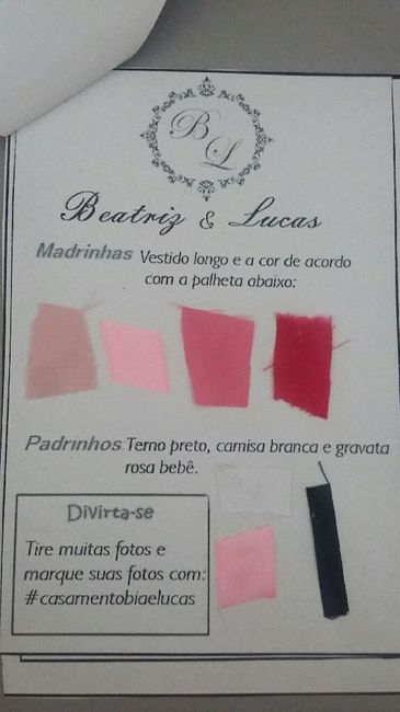 Convite para os padrinhos dy - 2