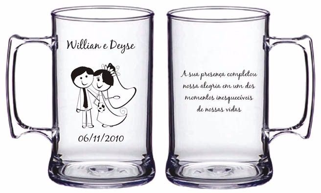 CANECA PERSONALIZADA P/ OS PADRINHOS 