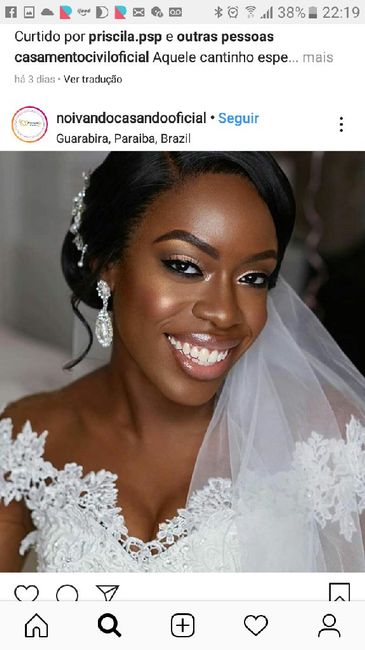 Minhas escolhas e inspirações para o dia de noiva - Noiva black 1