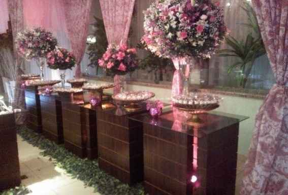 mesa só com os doces