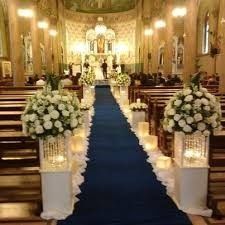 Decoração azul igreja