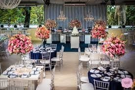 Azul royal com rosa