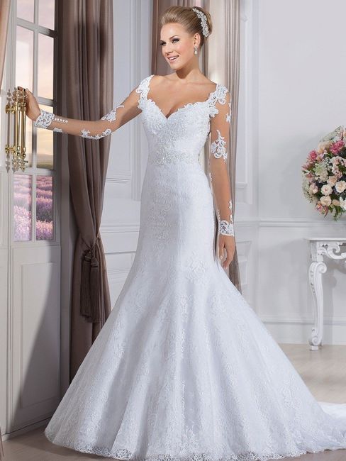 Vestido manga longa