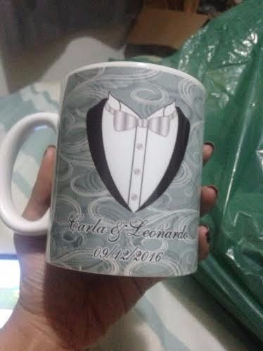 Caneca de porcelana dos padrinhos