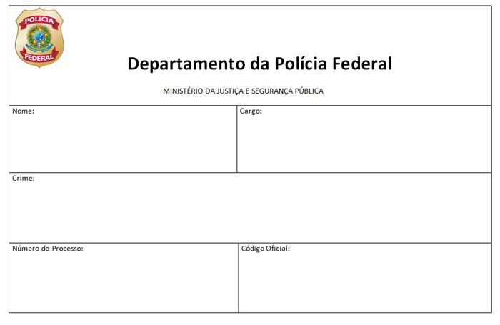 Plaquinha de crime