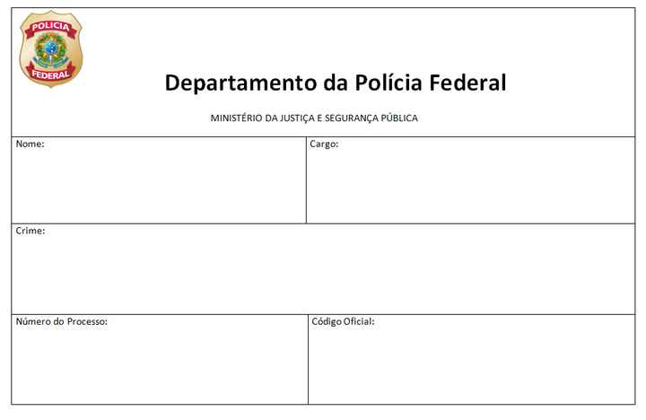Plaquinha de crime