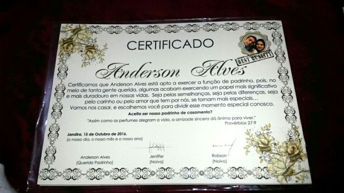 Convite dos padrinhos + mimo - 4
