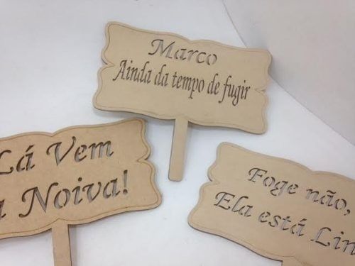 plaquinhas de mdf